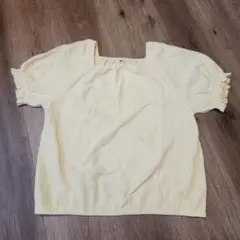 キッズ　女の子　UNIQLO 半袖シャツ イエロー 160cm