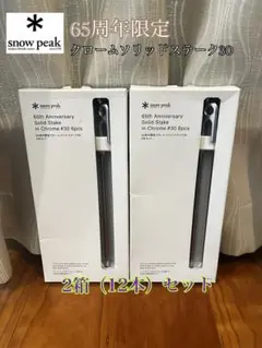 スノーピーク snow peak ソリッドステーク　クローム　初期var. e769e75b927e778443143e670815b8