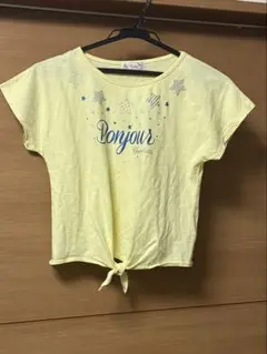 motherways Tシャツ150cm 黄色　フロントリボン