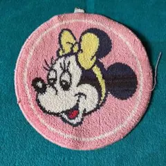 希少品　昭和レトロ　東京ディズニーランド ミニーマウス 円形マット