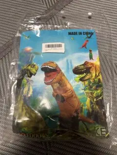 子供用　ティラノサウルス着ぐるグレー