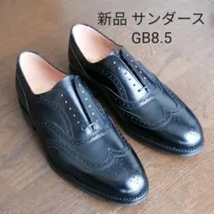 サンダース Sanders ウィングチップ　スエード 黒　UK8 サンダース Sanders ウィングチップ スエード 黒 UK8 メンズ