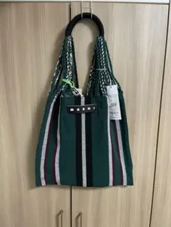 新作新品即完売MARNIマルニカフェハンモックバッグフォレストグリーン