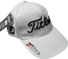 送料無料/新品未使用Titleist メッシュキャップ ホワイト/マーカー付き