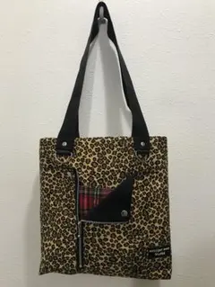 SALE！GlyPhS punk rockレオパード ライダース トートバッグ