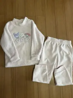 ユニクロ ちいかわ×サンリオキャラクターズ フリースパジャマ 110サイズ