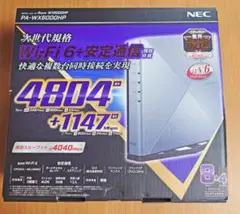 美品！NEC 無線LANルーター Aterm PA-WX6000HP WiFi6
