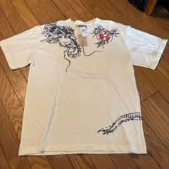 デザインTシャツ Lサイズ クリーム色