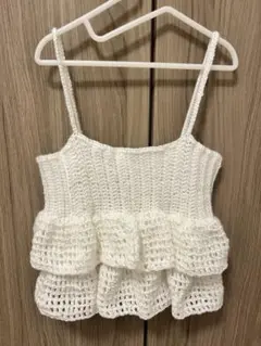 【ハンドメイド】フリルキャミソール