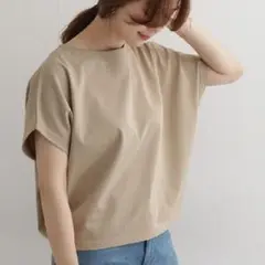 URBAN RESEARCH DOORS ドライコットンボートネックプルオーバー