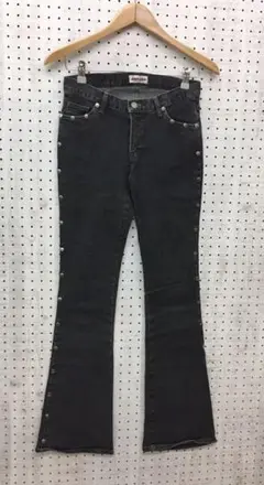 Y2K 109ギャル古着 jassie サイドスタッズ ブーツカットデニムパンツ