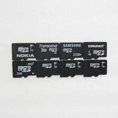 microSD 2GB 8枚セット フォーマット済