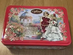 Caffarel 空き缶 花と子供のイラスト