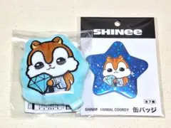【2点セット】SHINee MINHO ミノ ミンホ ぬいぐるみバッジ＆缶バッジ
