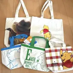 新品未使用❤️プーさん　キャンバスバッグ　セット①