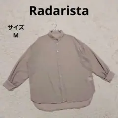 ラダリスタ シースルー長袖シャツ M グレー シンプル カジュアル ゆるだぼ