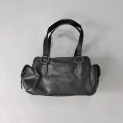 GIANNI VERSACE バッグ 鞄 レザー 革 ブランドロゴ ヴィンテージ