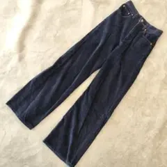 Levi's Premium コーデュロイ ワイドパンツ ブルー サイズ24 S