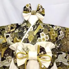 ♥ベビー袴♥お食い初め　百日祝　初節句　鶴と御所車✖アイボリー✖タッセル　男の子