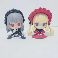 ローゼンメイデン　 真紅　 水銀燈 　おすわりマスコット