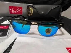 Ray-Ban 青ミラーサングラス 男女兼用