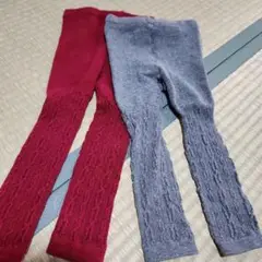 ユニクロ　レギンス　スパッツ　タイツ　90　2枚セット