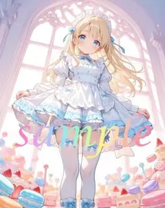 c362 かわいい イラスト アニメ A4ポスター メルヘン アリス