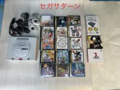 セガサターン 本体 (ジャンク品)ゲームソフト17本セット