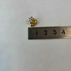 1) 新品　カエル　金色　置物　お財布の中に　お守り　かわいい