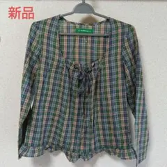 新品♡AS KNOWN AS チェック柄長袖シャツ