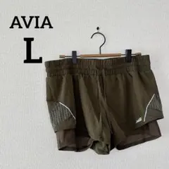 早い者勝ち❣️ AVIA 【L】 ランニングショーツ カーキ ウォーキング