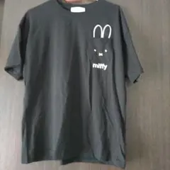 ミッフィー ポケット付き黒Tシャツ