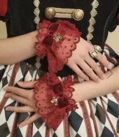 アクシーズファム　kawaii サーカスチャームお袖留め　紺　ブルー　ロリィタ