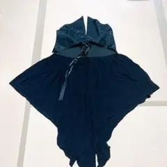 h.naoto エイチナオト 変形スカート ドレス レディース 古着 ブラック