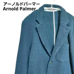 アーノルドパーマー 紺 テーラードジャケット テクスチャー仕上綿100％サイズ4