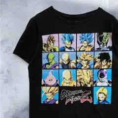 BiUU アニメ Tシャツ 黒 ドラゴンボール ストリートファイター Z キャラ