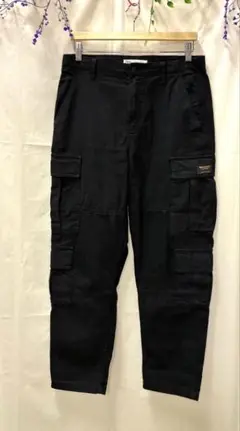 ZARA ザラ　dnwr　ブラックカーゴパンツ　ワークパンツ　メンズ　M