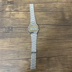 CASIO デジタル腕時計 ステンレスバンド 故障あり