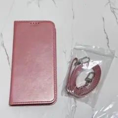 ローズゴールド⭐️iPhone14 Pro MAX 手帳型 肩がけ