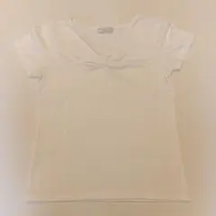any si ホワイト Vネック 半袖 Tシャツ Sサイズ(2)