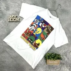 LOONEY TUNES キャラクタープリントTシャツ（M）白