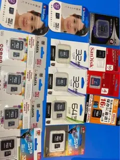 SDカード 32GB　64GB １６GB など　大量まとめ