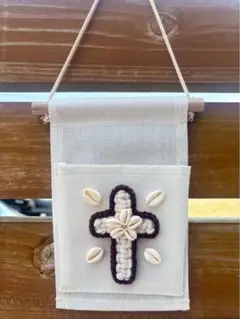 即日発送❣️ハンドメイド マクラメ ウォールポケット