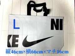 NIKE エコバッグ シルバー/ブラック Lサイズ