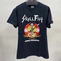 Skull Fist アジアンインベージョン Tシャツ スカルパッチ付き