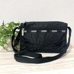 美品　レスポートサック　ミニ　ショルダーバッグ　パフィーブロッサムズ　花柄　刺繍
