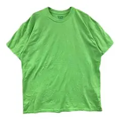 ギルダン　メンズ半袖Tシャツ　緑　XL　無地　シンプル　速乾性【4339】