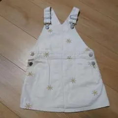 プティマイン。ジャンパースカート。マーガレット。刺繍。S
