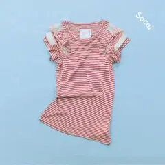 sacai サカイ Tシャツ 異素材 ドッキング