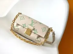 Louis Vuitton ショルダーバッグ ベージュ/ミントグリーン